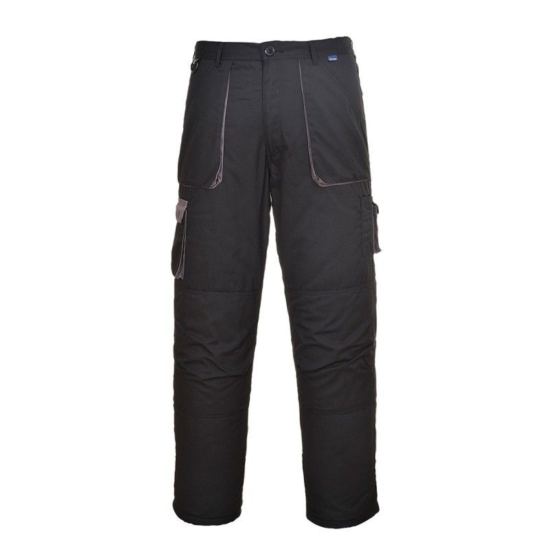 Portwest - Pantalon De Travail Multipoches Texo Contrast Noir L