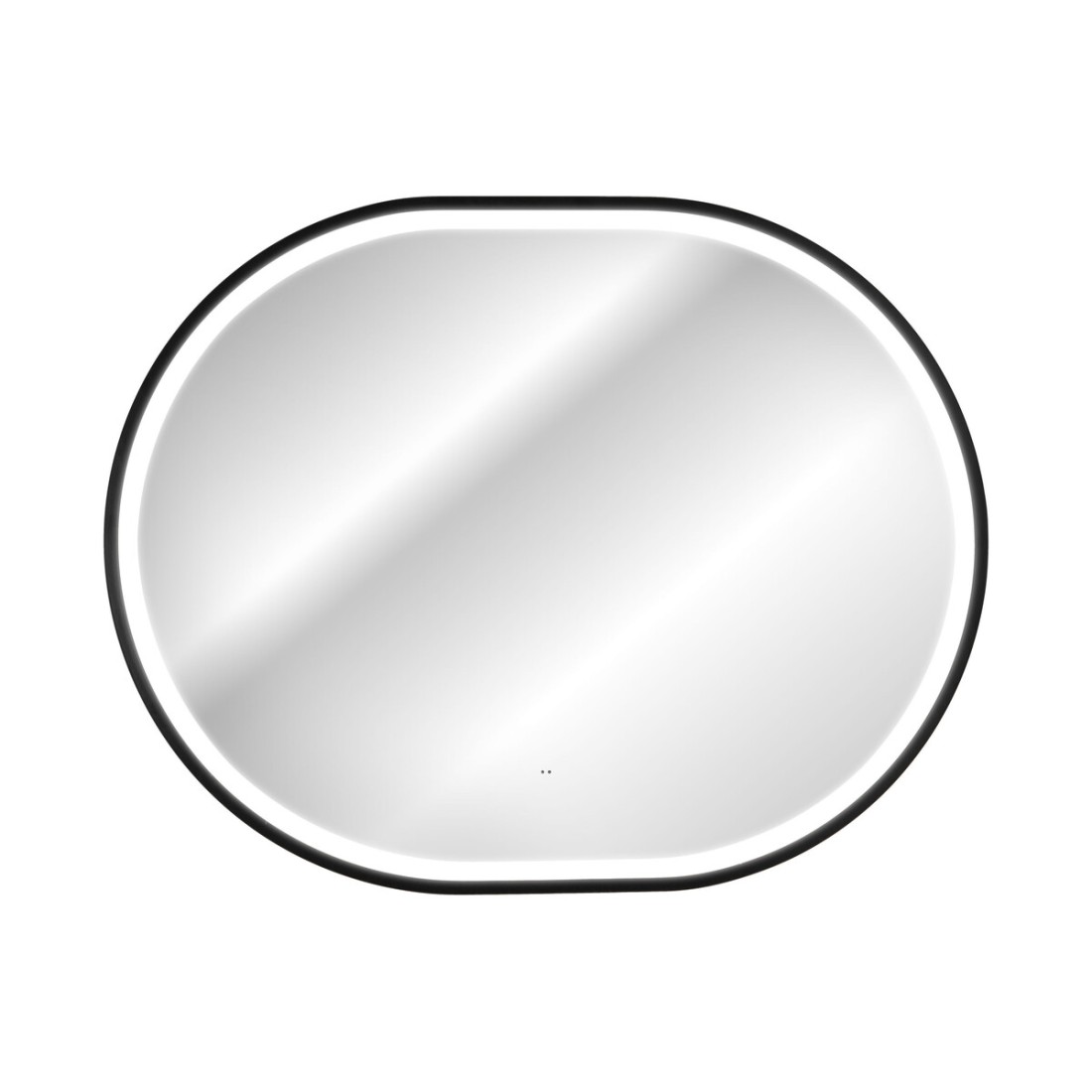 Miroir Salle De Bain Led Doré Ovale 90x70 Cm Design