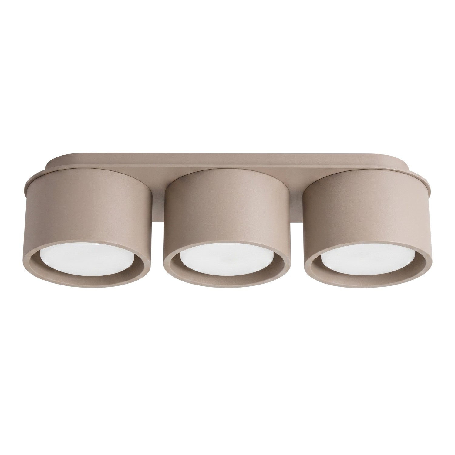 Spot De Plafond Minimaliste Taupe Triple 3xgx53 10w Modo Sollux Lighting