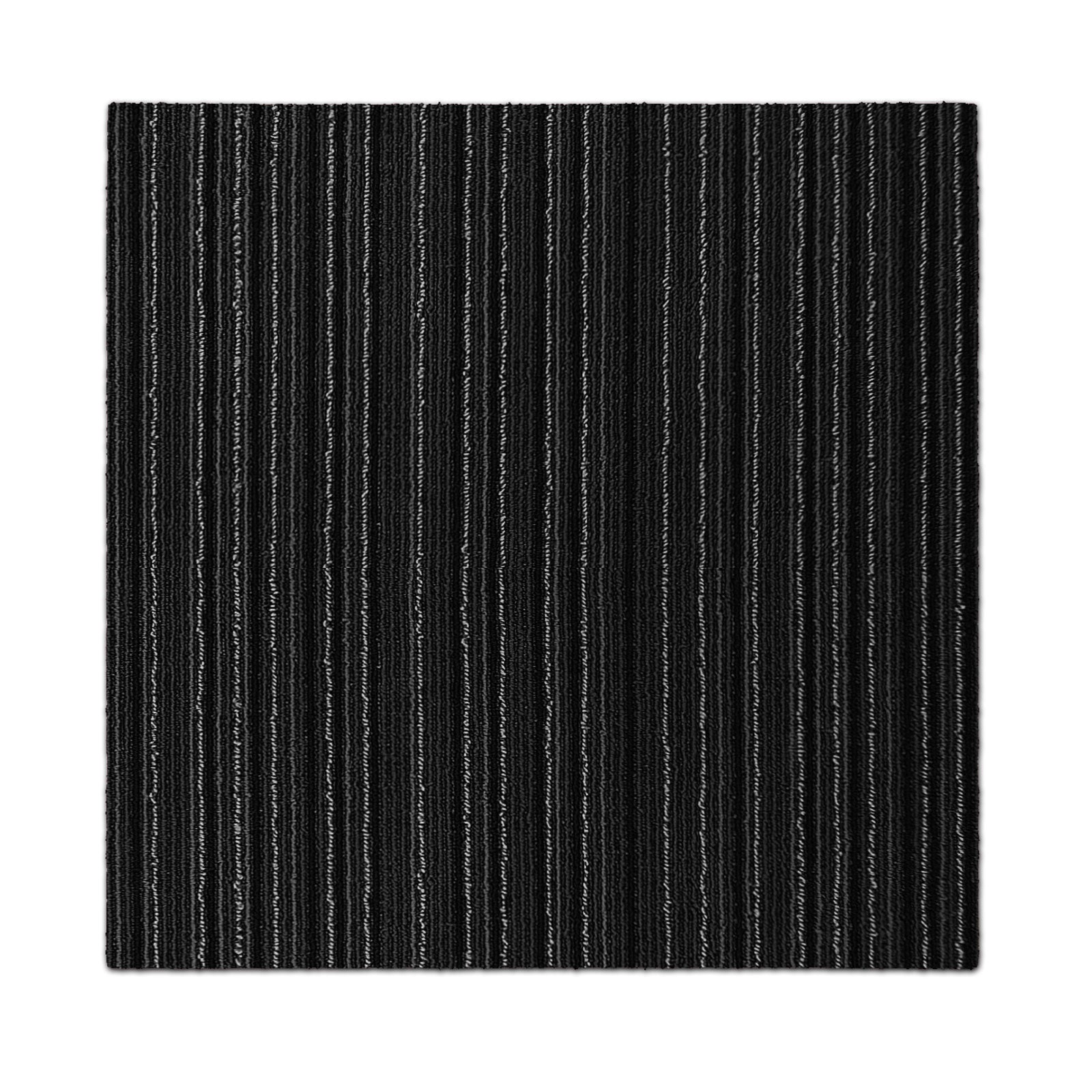 Karat - Dalles De Moquette Antistatiques Et Absorbant Les Sons Venice Noir 50 X 50 Cm