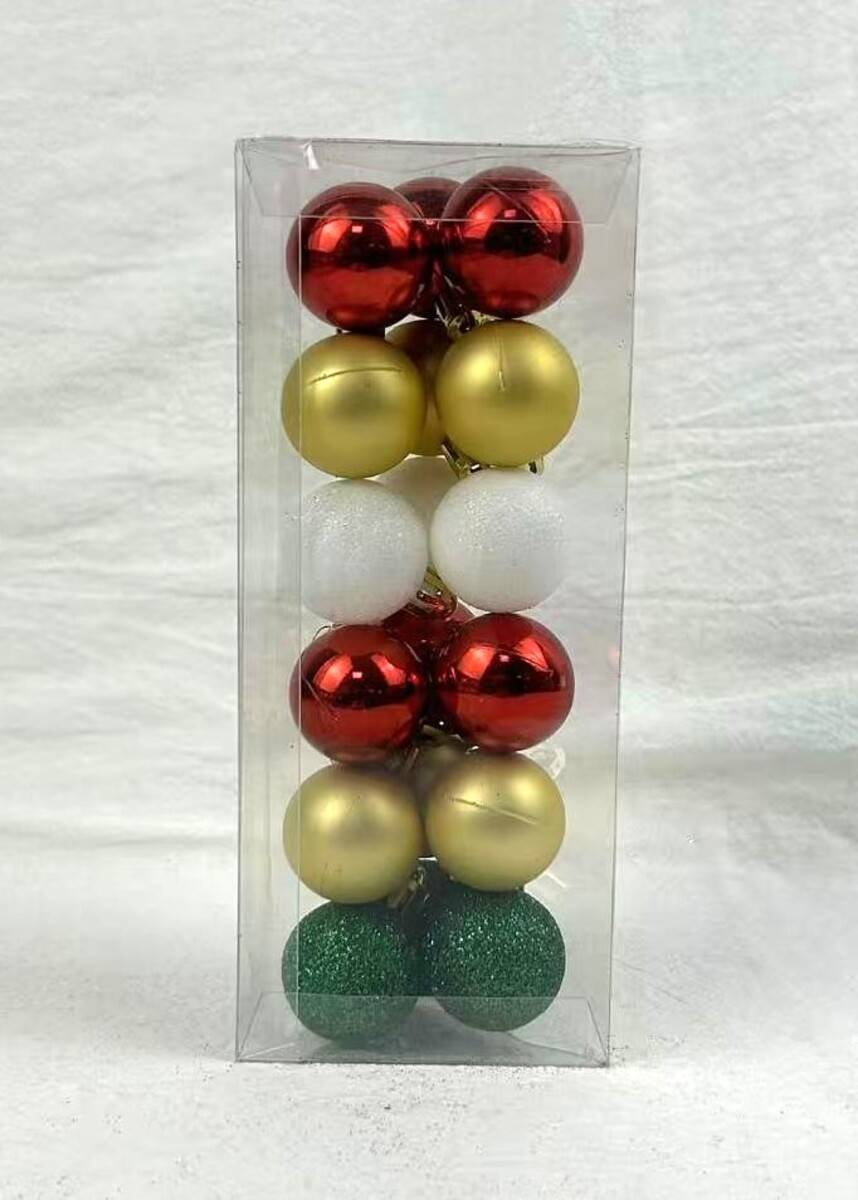 Lot De 18 Boules De Noël Delice En Plastique D. 30 Mm - Feeric Lights & Christmas