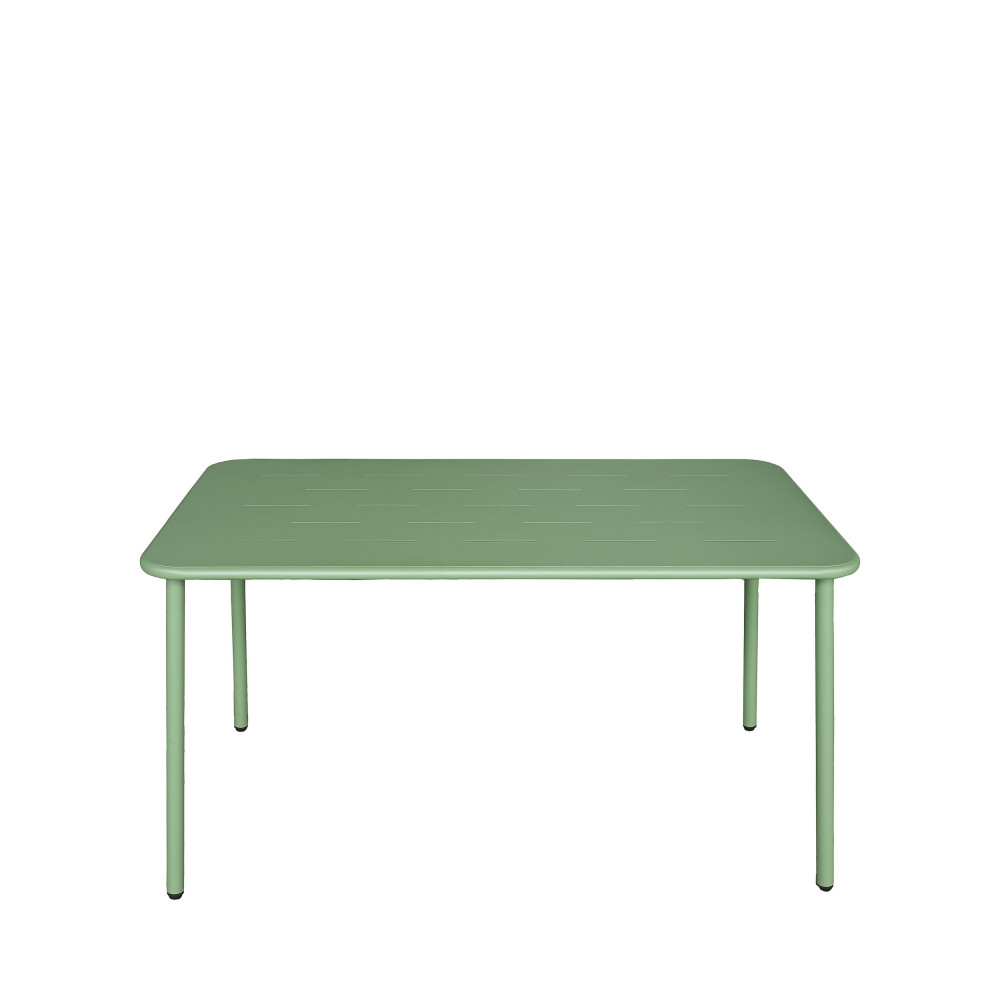 Table À Manger De Jardin 4 Personnes En Métal - Vert - Zyra