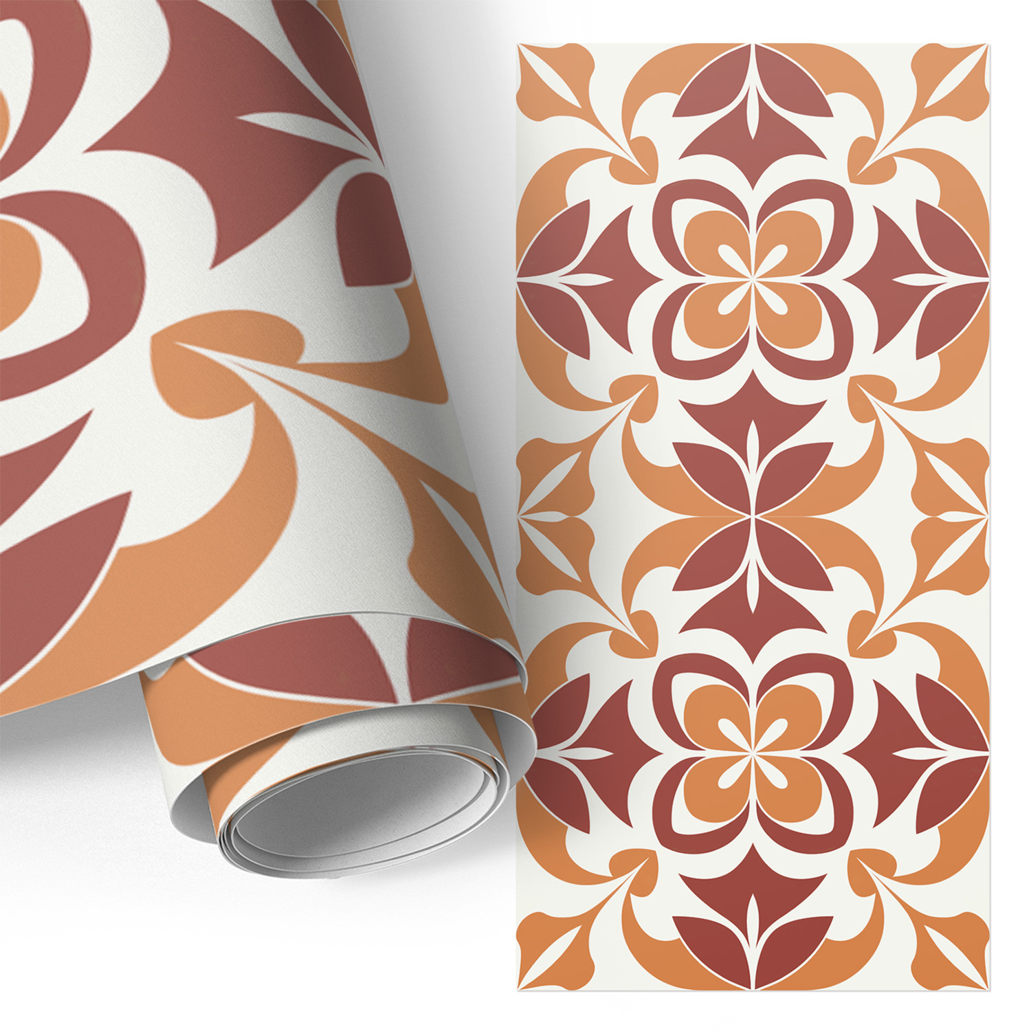 Film Adhésif - Adhésif Décoratif - Facile À Poser - Pour Meubles - Pour Cuisine - Pour Table Motif Floral 50x100 Cm