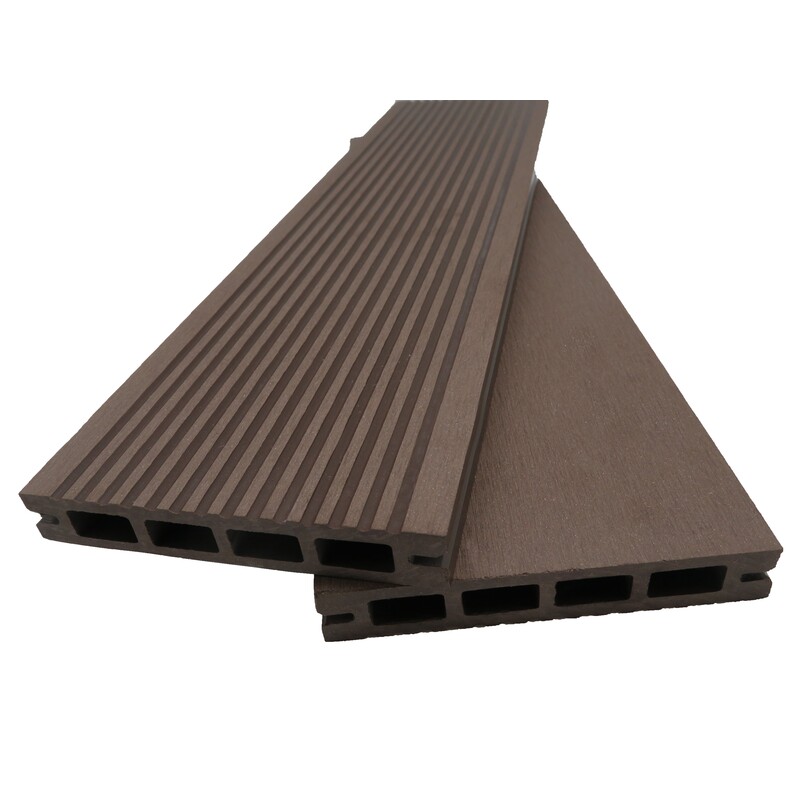 Lame Terrasse Bois Composite Alvéolaire Prima L 220 Cm / L12 Cm / Ep 19 Mm - Coloris - Chocolat, Epaisseur - 19 Mm, Largeur - 12 Cm, Longueur - 220 Cm
