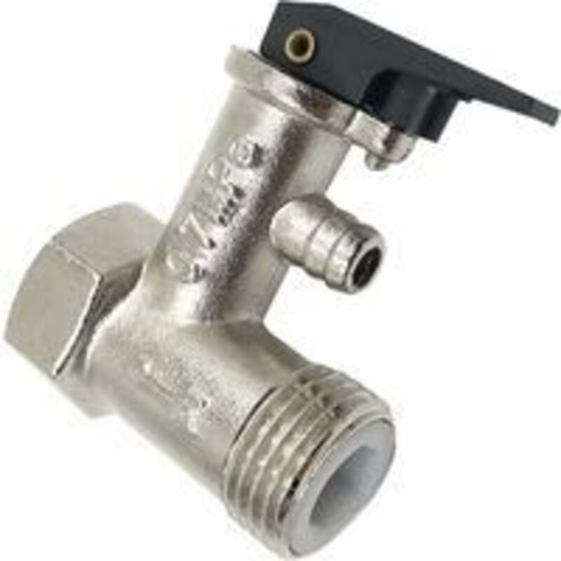 Soupape De Décharge De Pression De Sécurité De Chaudière De Qualité Supérieure Pour Chauffe-eau Température Max: +100 °c Pression Max: 7 Bar 2x1/2 Filetage Laiton Nickelé