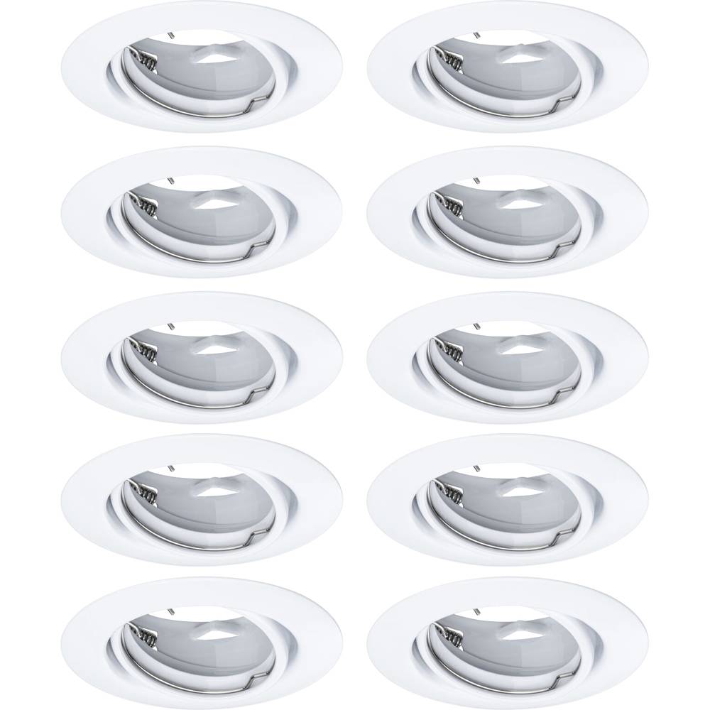 93400 Luminaire À Led Encastrable Jeu De 10 Led Gu10 Blanc - Paulmann