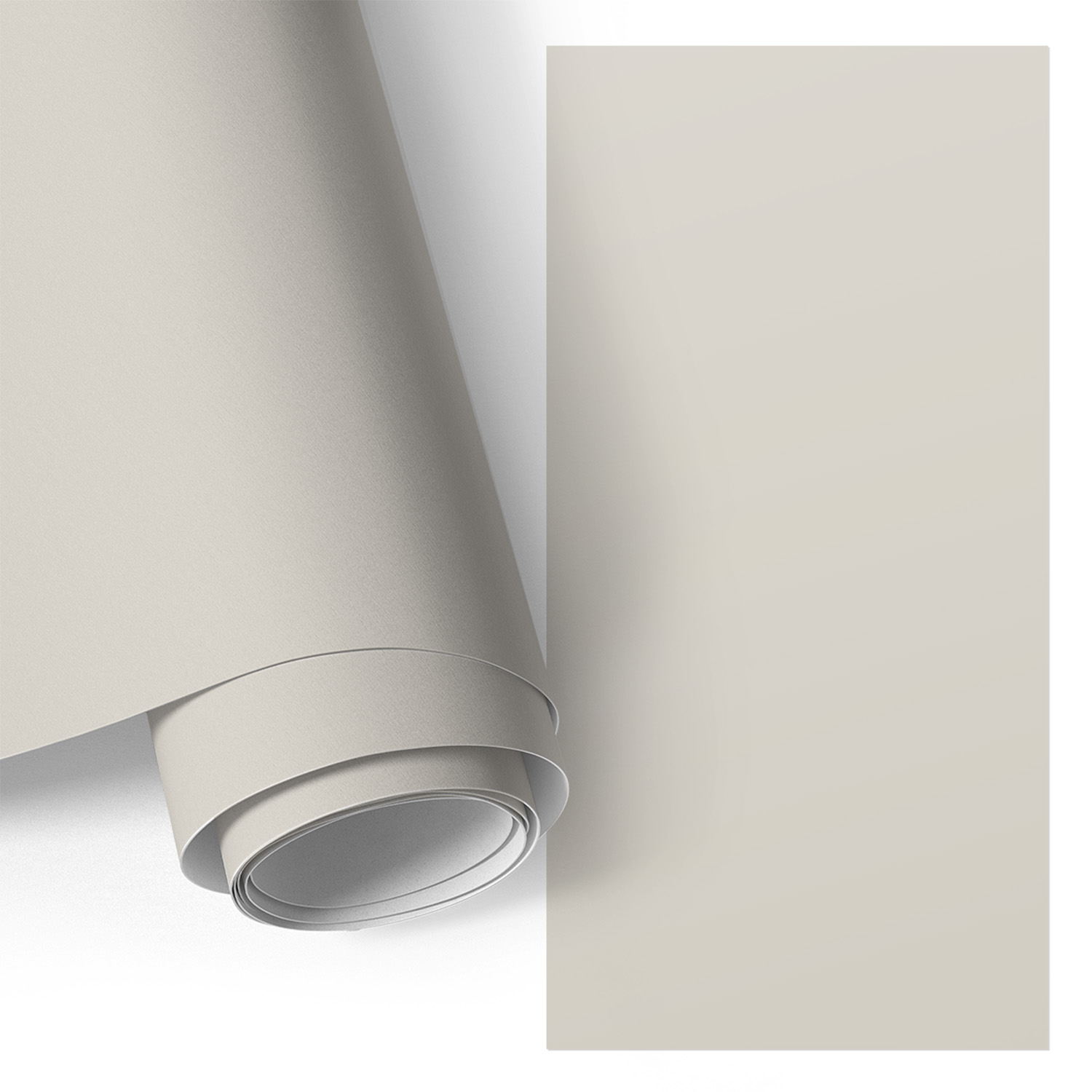 Film Adhésif Décoratif - Look Premium - Transformation Facile - Durable - Pour Placard - Pour Meubles Gris Pierre Chaud 50x100 Cm