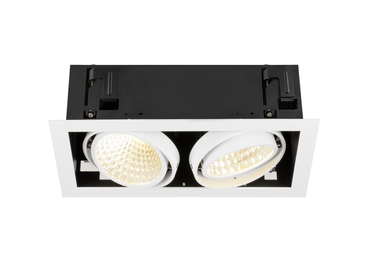 Encastré De Plafond Kadux Double 3000 K Dali 2 Touch 30° Blanc - Slv - 1008571