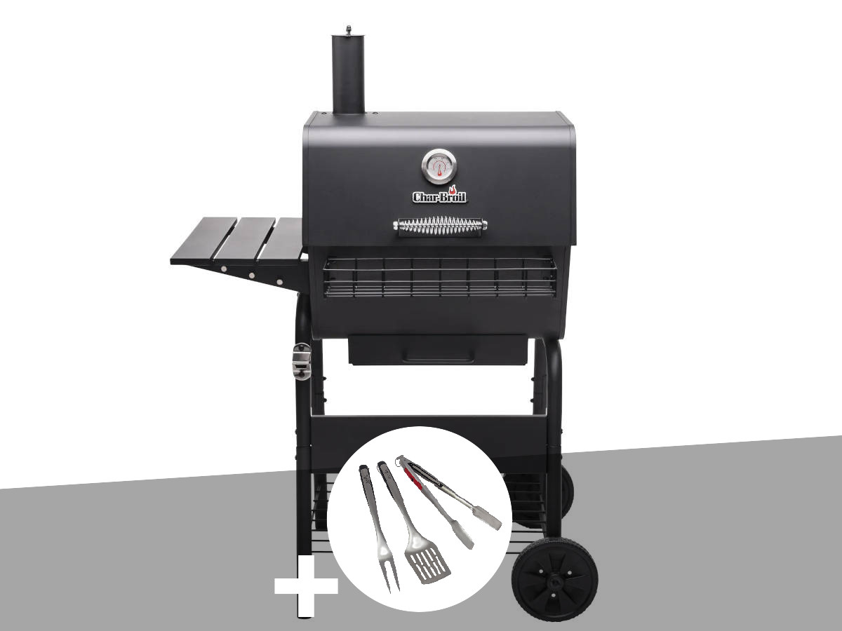 Barbecue À Charbon Charcoal M + Kit 3 Ustensiles - Char-broil