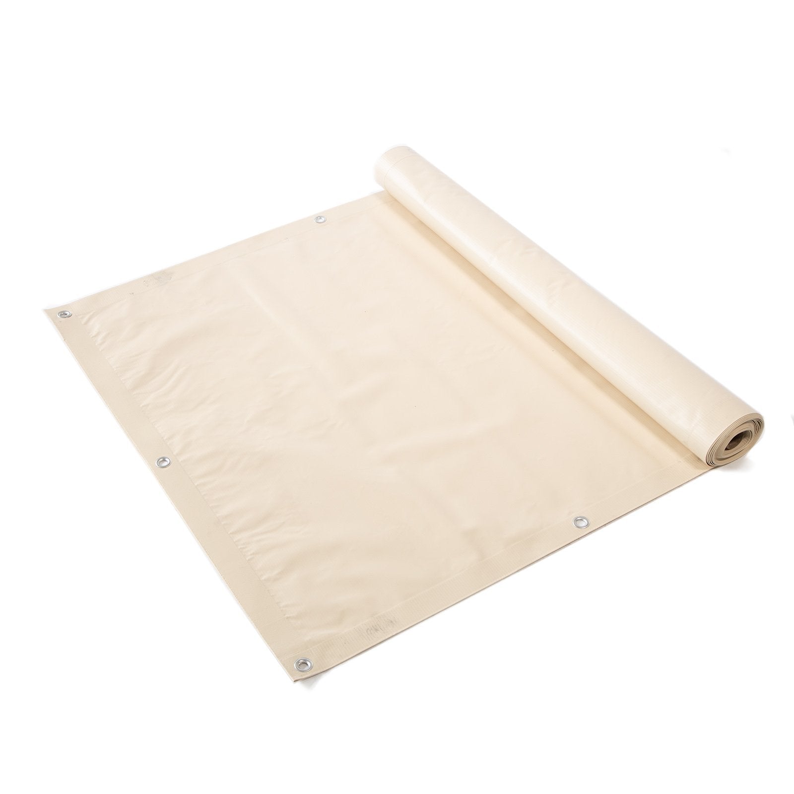 Casa Pura - Protection Anti Regard Pour Jardin Et Balcon Pvc Cordon De Fixation Inclus Crème 90 X 600 Cm