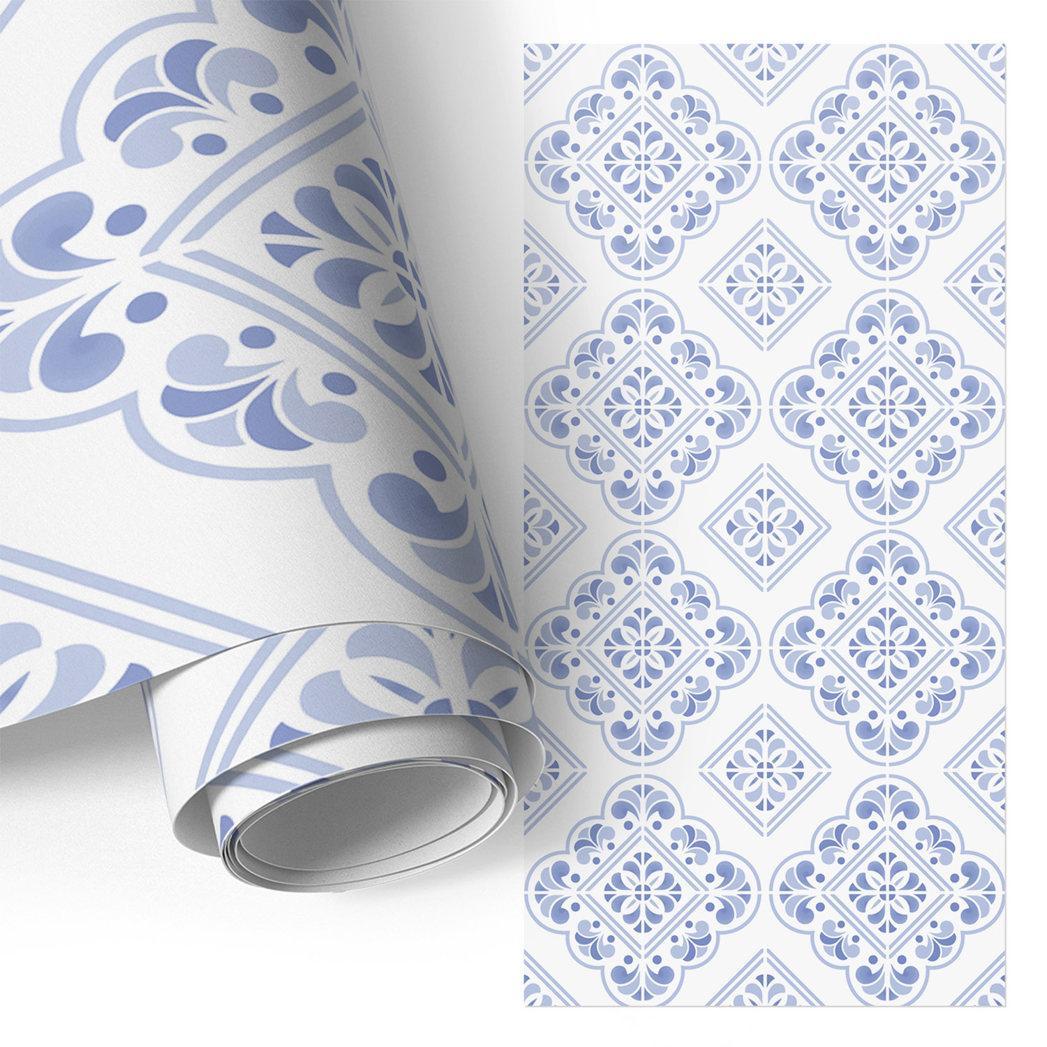 Film Adhesif Autocollant - Design Moderne - Imperméable - Pour Meubles - Pour Plans De Travail Motif Bleu 50x100 Cm