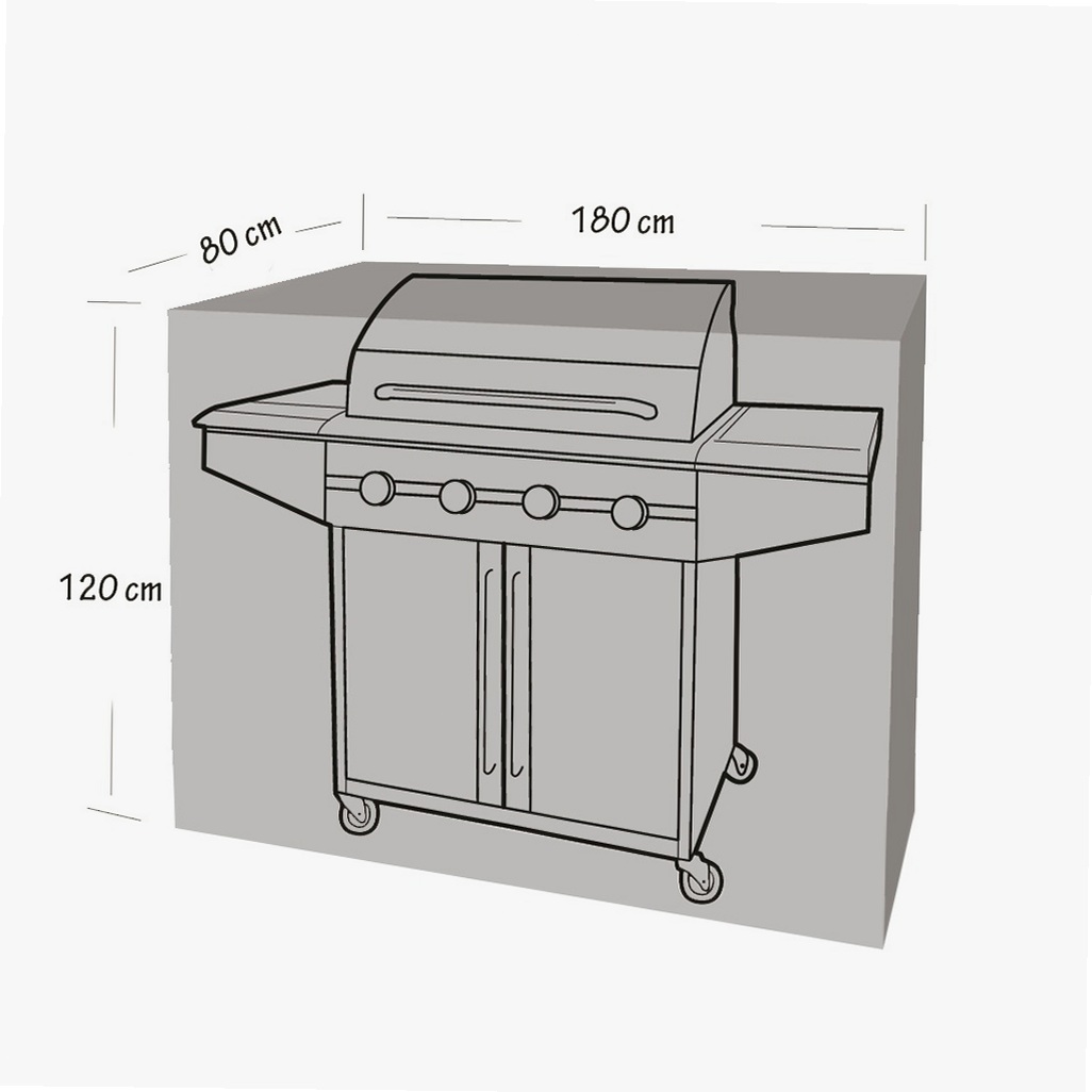 Housse De Protection Pour Barbecue Et Plancha Werka Pro 180 X 80 X 120 Cm 180 X 80 X 120 Cm