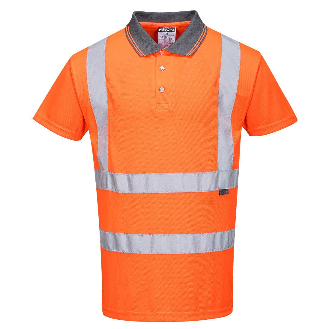 Polo Haute Visibilité Ris Orange Xs