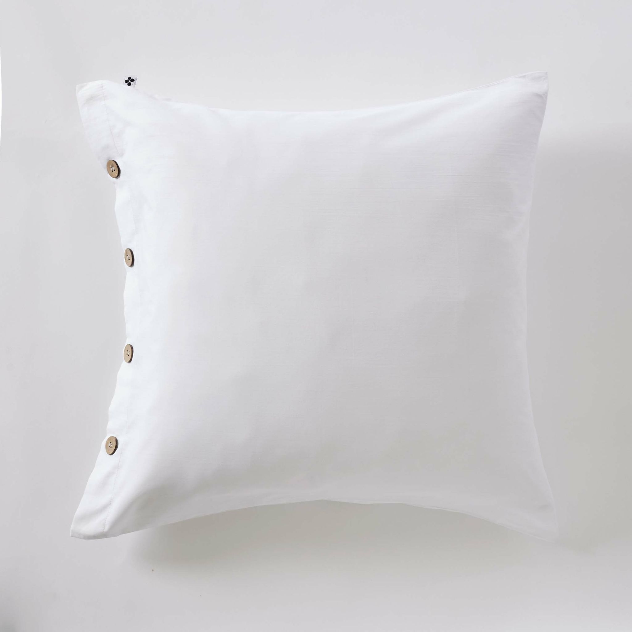 Taie D'oreiller 65 X 65 Cm Percale 120 Fils Blanc - Perrine