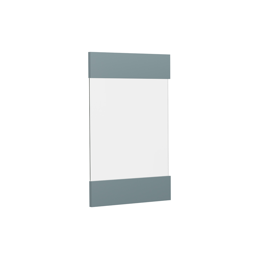 Façade De Cuisine R-line, Bleu-gris, 39.6x59cm Façade De Meuble Pour Meuble Mural Vitré, Vicco