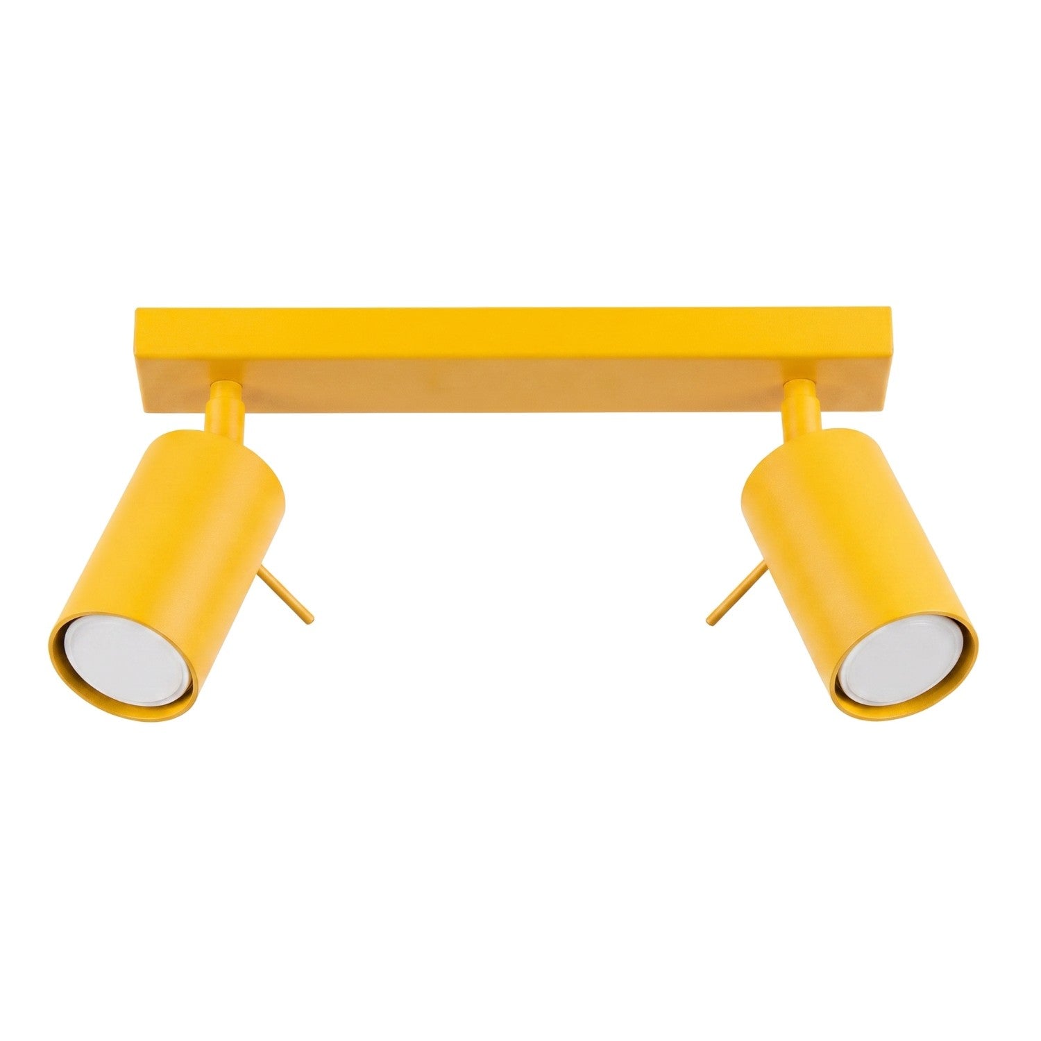 Plafonnier Réglette Moderne Jaune 30 Cm 2 Spots Gu10 10 W Ring Sollux Lighting