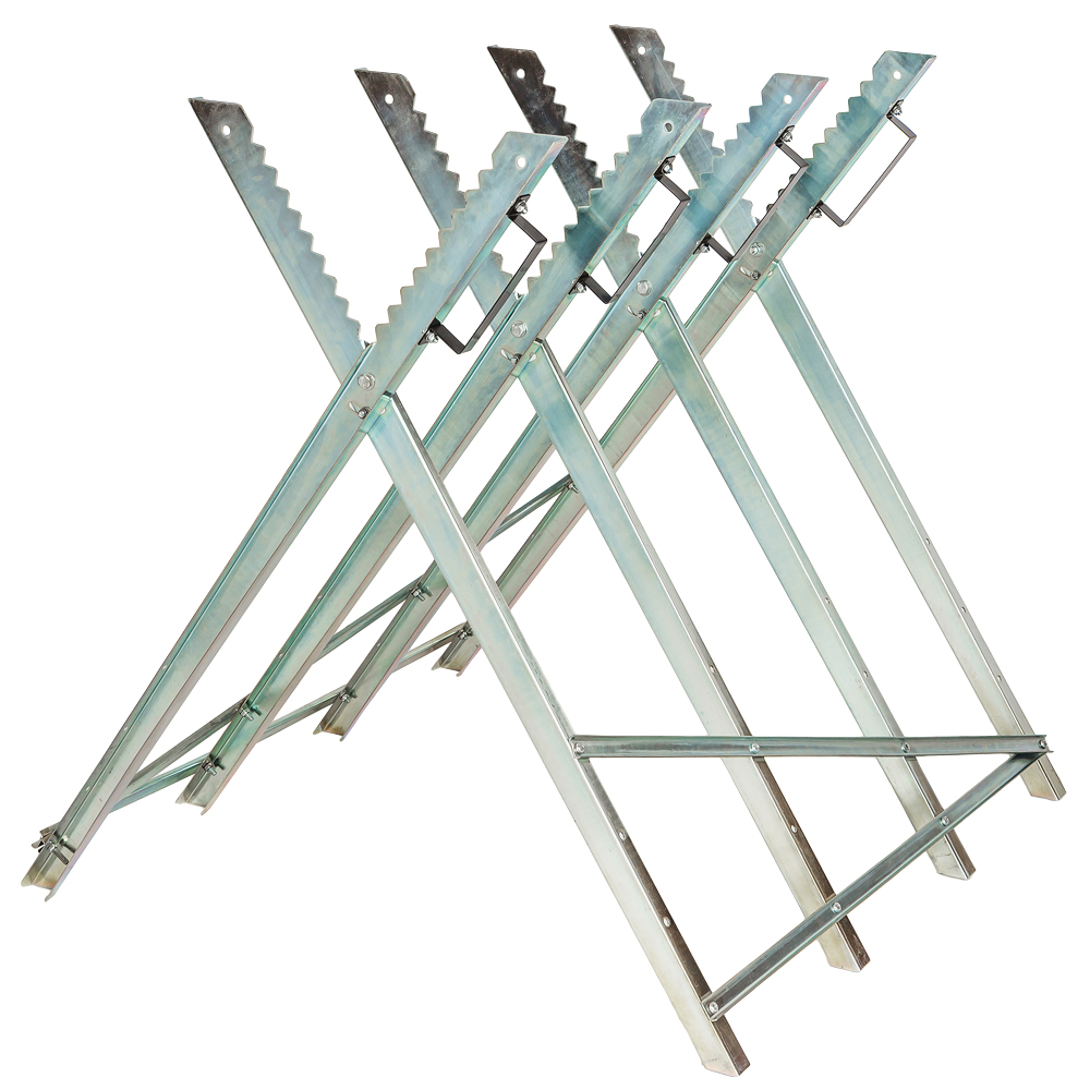 Tectake - Chevalet De Sciage Pliant 4 Tréteaux -