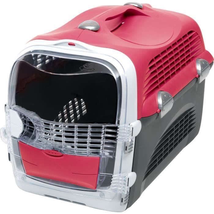 Cat It Cage De Transport Cabrio - Rouge Cerise - Pour Chat