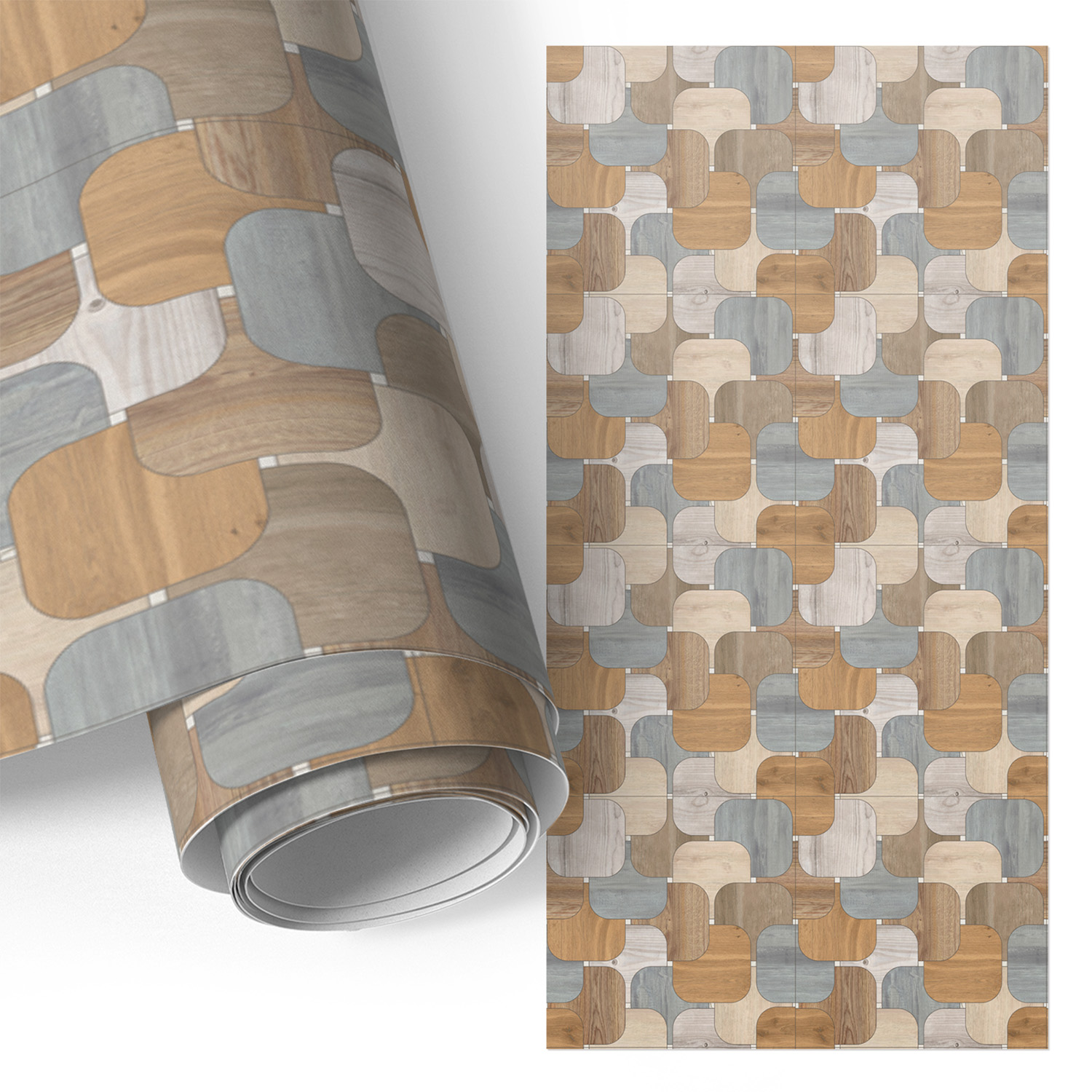 Film Auto-adhésif - Adhésif Décoratif - Imperméable - Pour Meubles - Pour Portes Motifs Bois 65x130 Cm