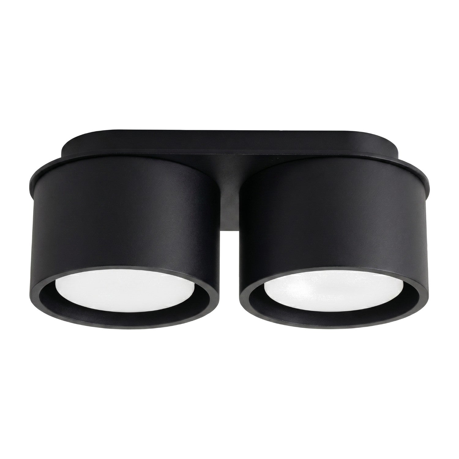 Spot De Plafond Minimaliste Double Noir 2xgx53 10w Modo Sollux Lighting