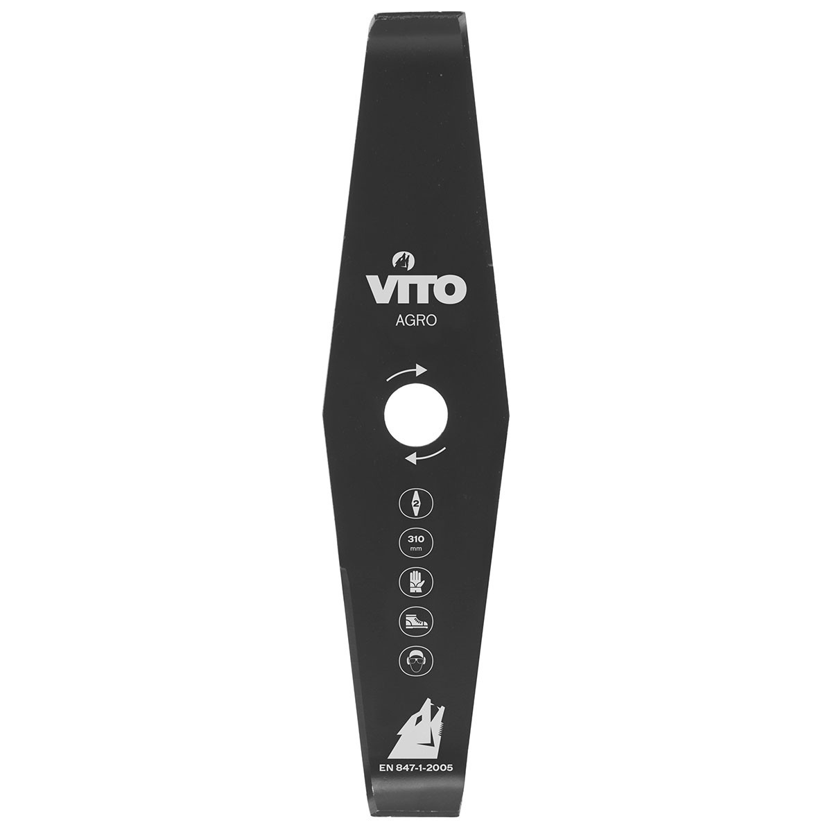 Vito - Lame De Coupe Pour Débroussailleuse 2 Dents Diam 310mm Alesage 25.4