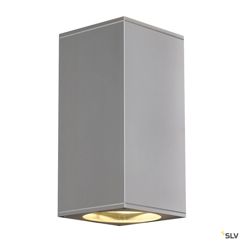 Applique Big Theo Up/down Carrée Gris Qpar111 Max. 2x75w - Slv - 229574