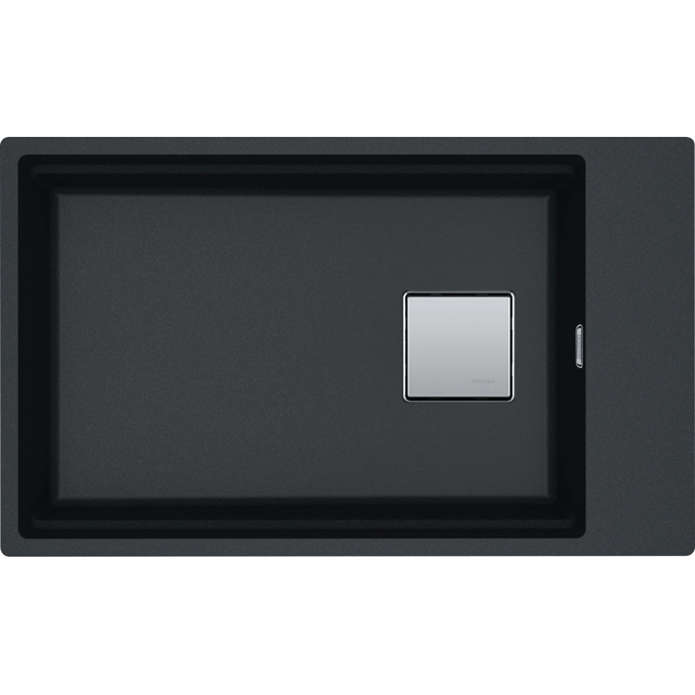 Franke - Cuve Kubus 2.0 Fragranit Kng 110-62 - Onyx - Manuel - 760 X 460 X 200 Mm (sous-meuble 80 Cm)