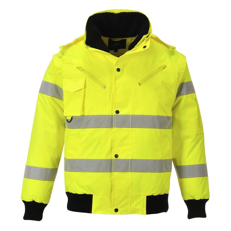 Blouson Bomber Portwest Hivis 3en1 Jaune Fluo Xl