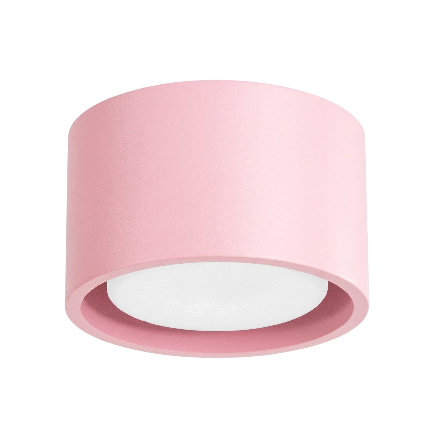 Plafonnier Rond Minimaliste Rose 1xgx53 10w Modo Sollux Lighting