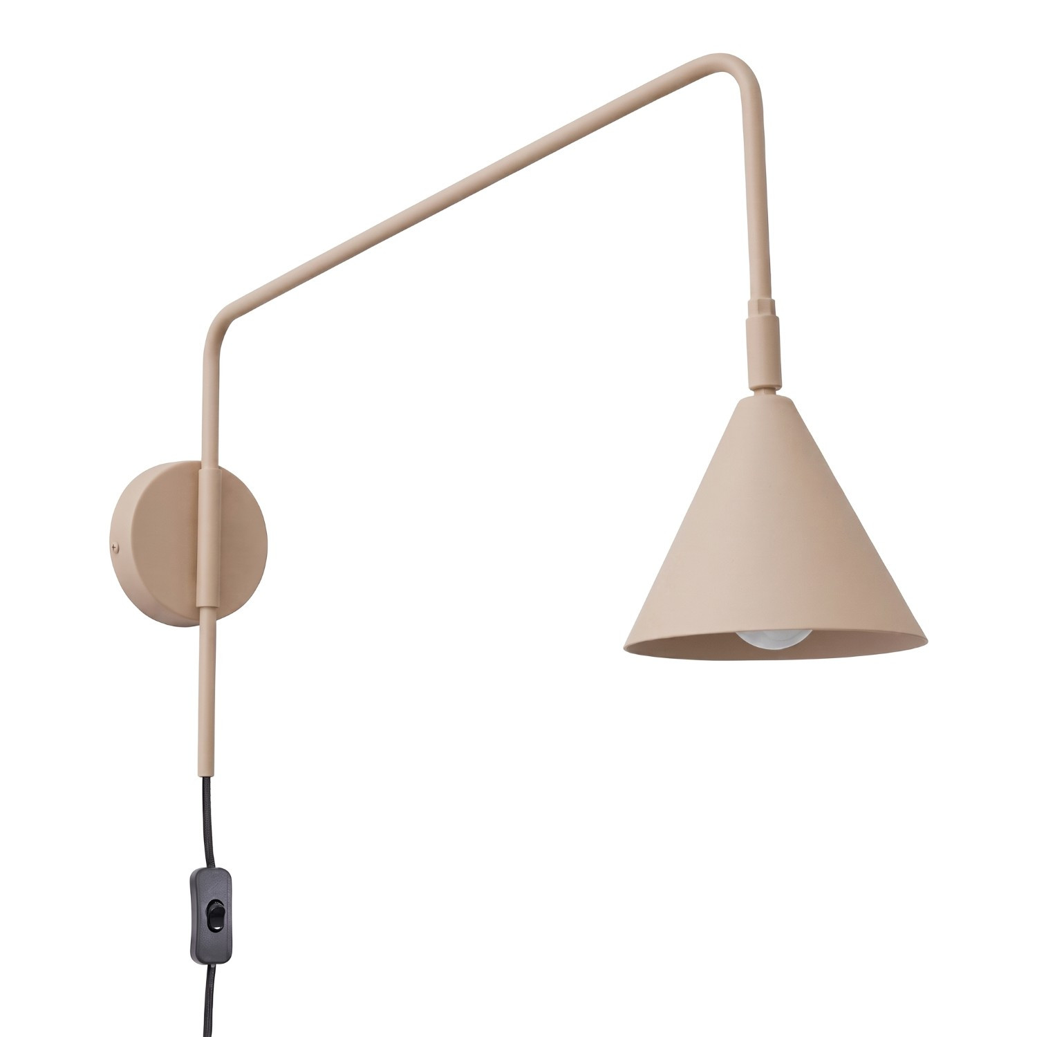 Appliques Nox Acier Taupe 1xe14 14cm Sollux