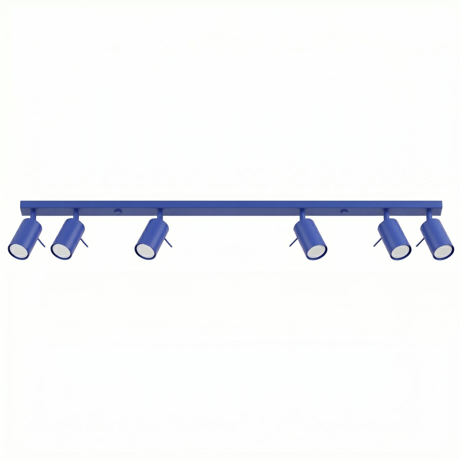 Plafonnier Moderne Bleu Outremer 118 Cm 6 Spots Gu10 10 W Ring Sollux Lighting