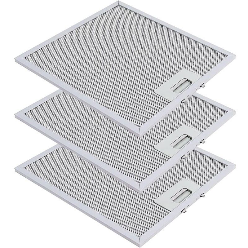 Filtre Hotte Extractrice 305mm X 267mm Filtre À Graisse Métallique Compatible Avec Elica Hotte Extracteur De Cuisine Par (3 Pièces)