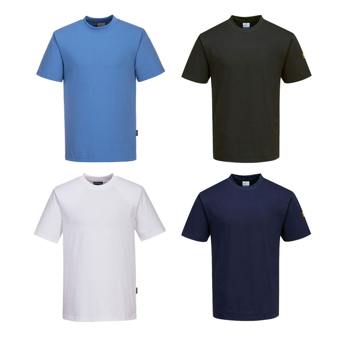 Tee Shirt Antistatique Esd Portwest Blanc M