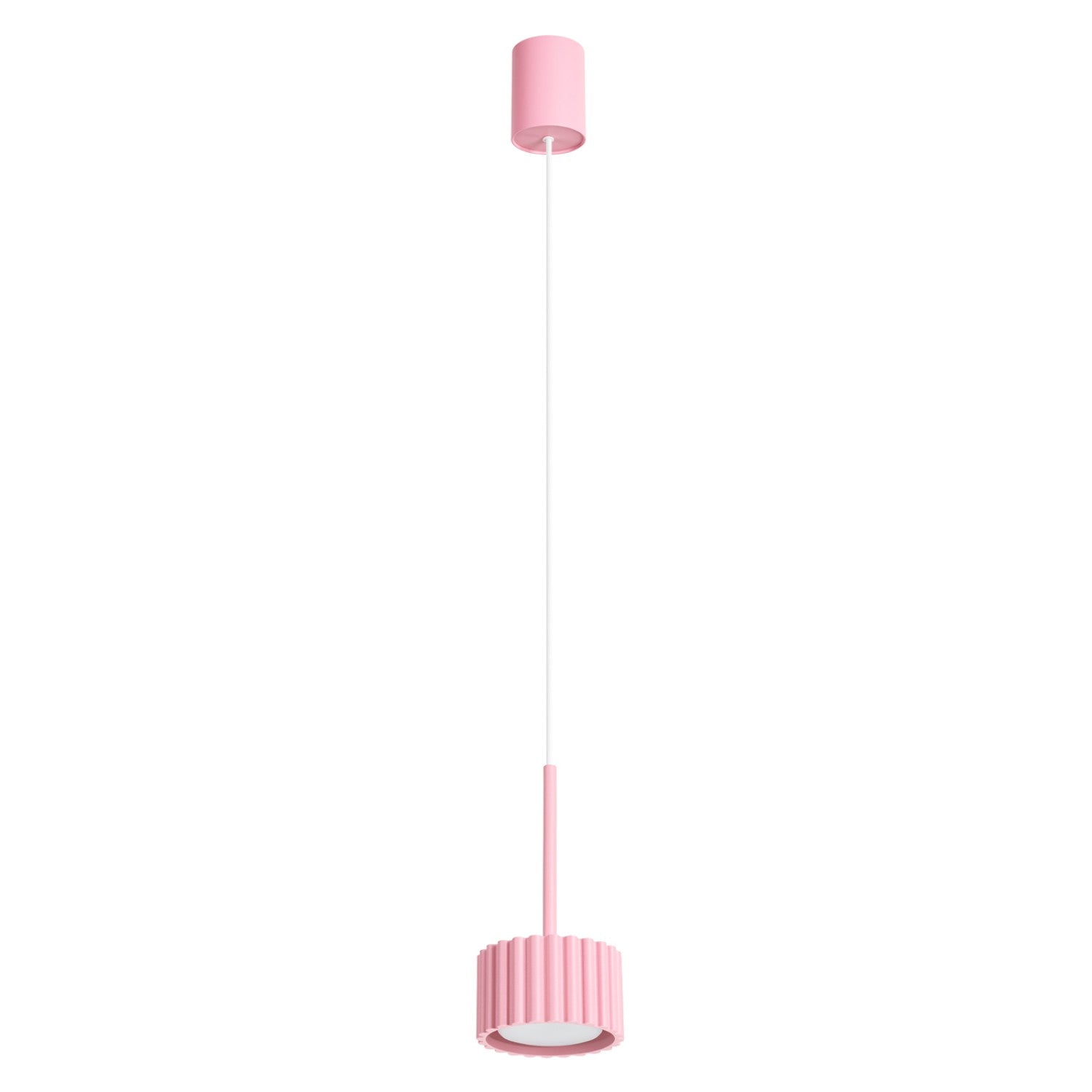 Suspension Moderne À Abat-jour Rond Strié Aura Sollux Lighting 1xgx53 10w
