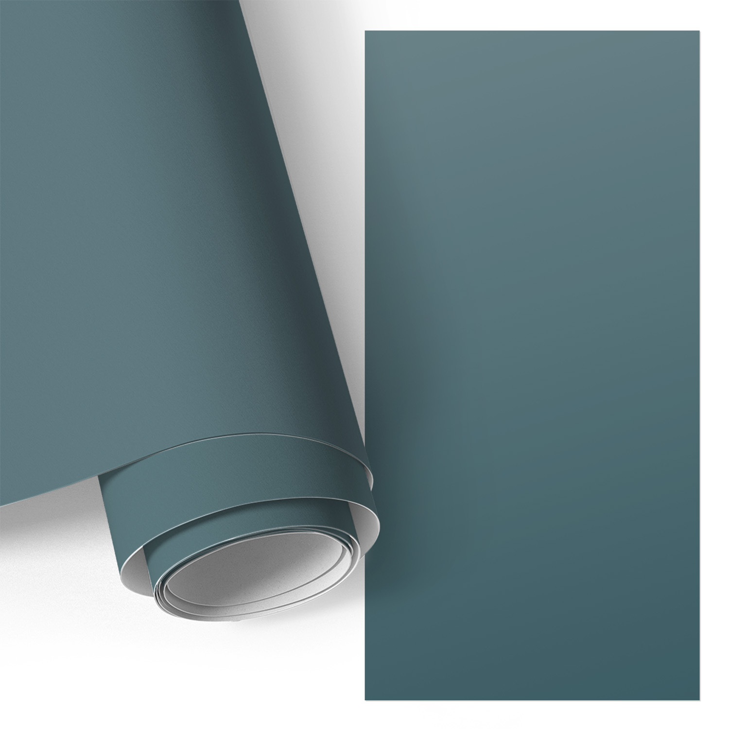 Film Adhésif - Adhésif Décoratif - Facile À Poser - Pour Meubles - Pour Cuisine - Pour Table Turquoise Foncé 50x100 Cm