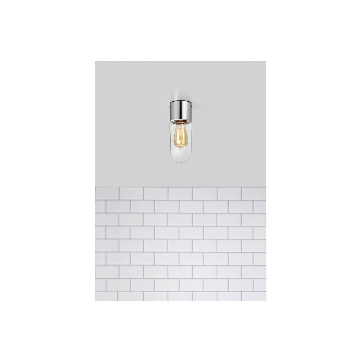 Markslojd - Zen - Plafonnier De Salle De Bain À 1 Lumière, Chrome Ip44, E27