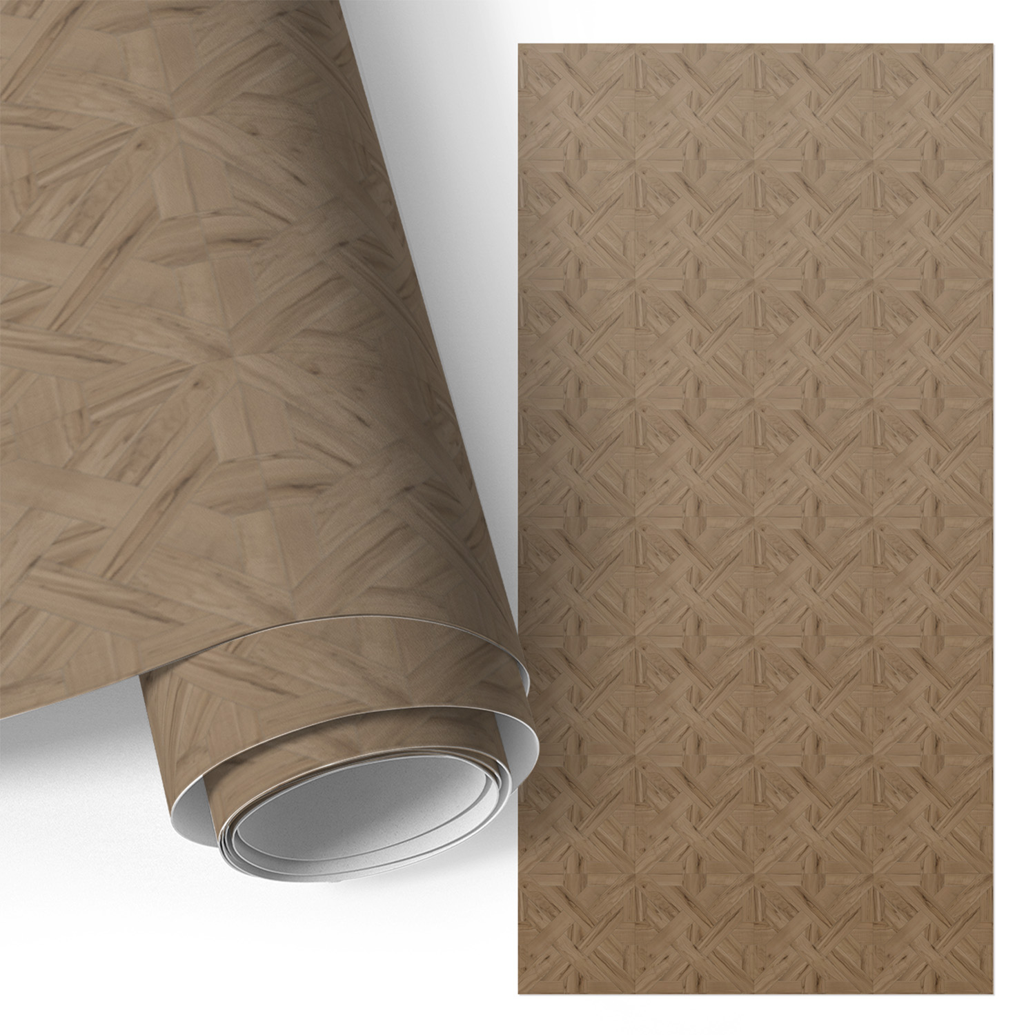 Film Adhesif Autocollant - Design Moderne - Imperméable - Pour Meubles - Pour Plans De Travail Symétrie Bois 50x100 Cm