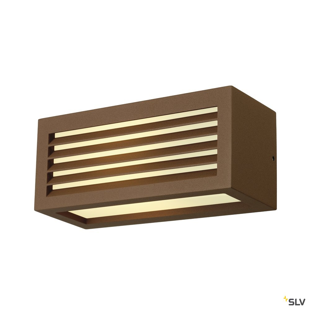 SLV Box L E27 applique d'extérieur, brun rouille