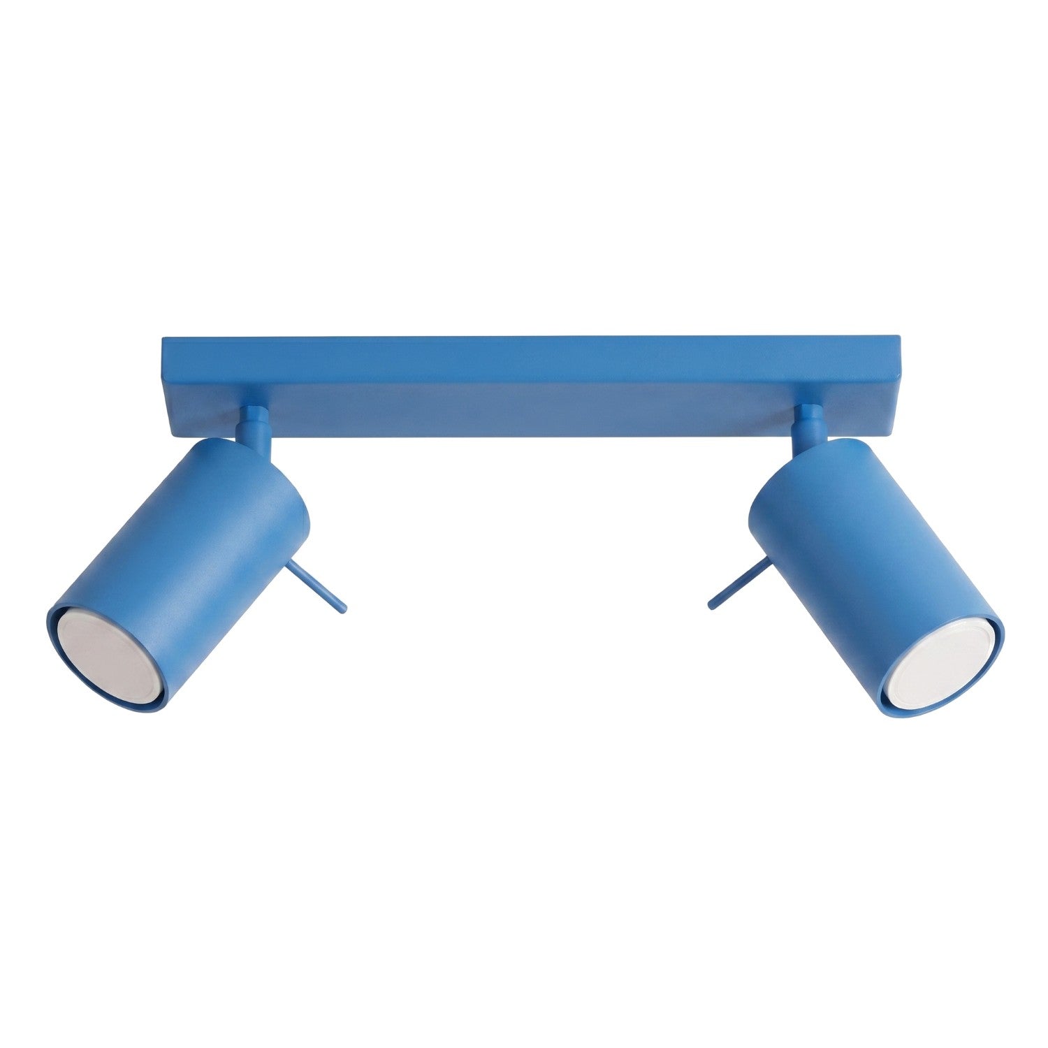 Plafonnier Moderne Bleu 30 Cm À 2 Projecteurs Gu10 10 W Ring Sollux Lighting