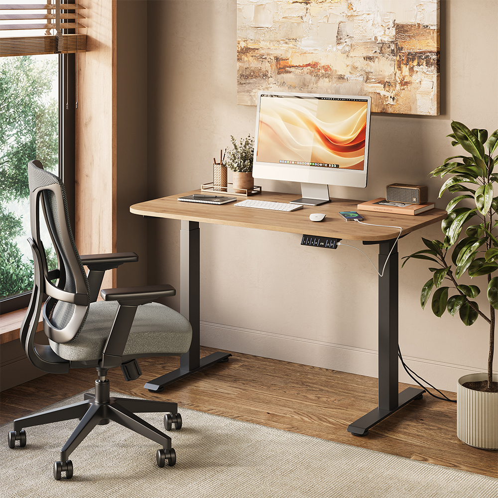 Bureau Elevate, Noir/artisan, 120x70cm 2 Moteurs, Vicco