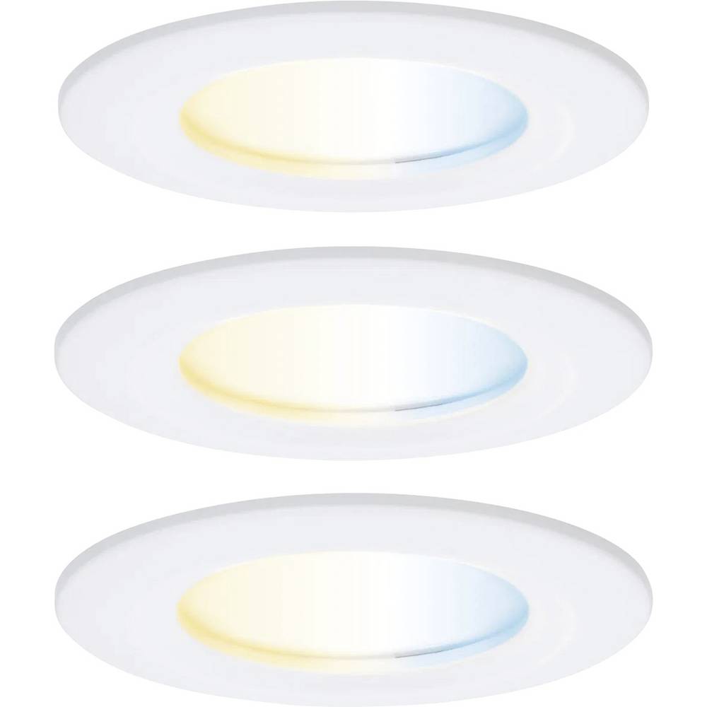 Paulmann 92442 Plafonnier Led, Luminaire À Led Encastrable 6 W Blanc Mat