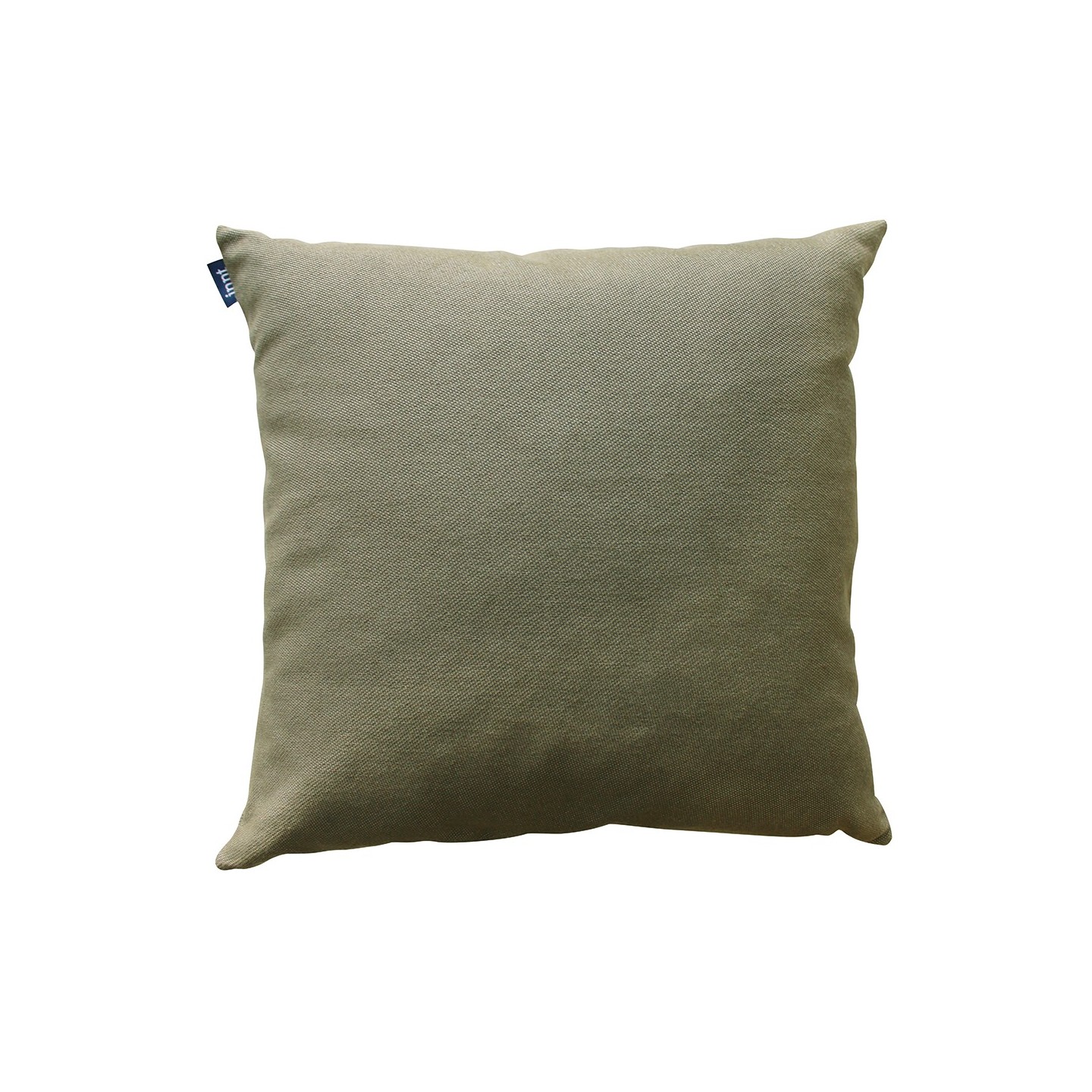 Coussin En Coton Recyclé Kaki 50 X 50 Cm