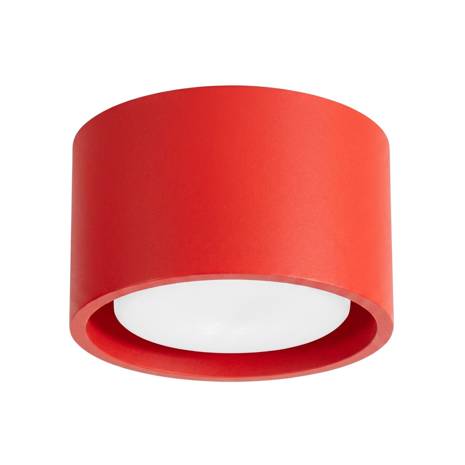 Plafonnier Minimaliste Rond Rouge 1xgx53 10w Modo Sollux Lighting