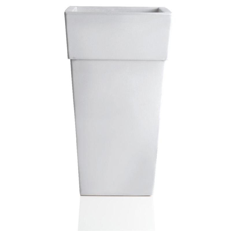 Vase Pour Fleurs - H 87.5 Cm - Blanc - Livraison Gratuite