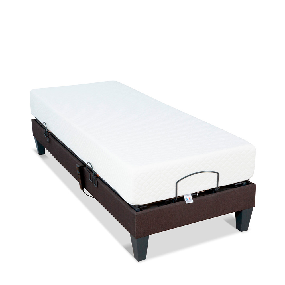 Ensemble Matelas Mémoire De Forme Absolu Avec Sommier Mondor 90x200 Cm