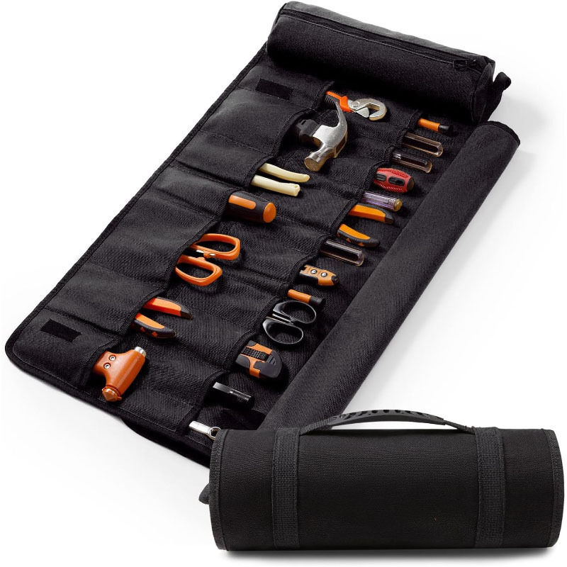 Sac À Outils Enroulable - Sac À Outils À Roulettes Sac De Rangement Pour Outils Sac De Rangement Imperméable Et Pliable Avec Poignée Organisateur De Clés Enroulable Étui De Transport Épais