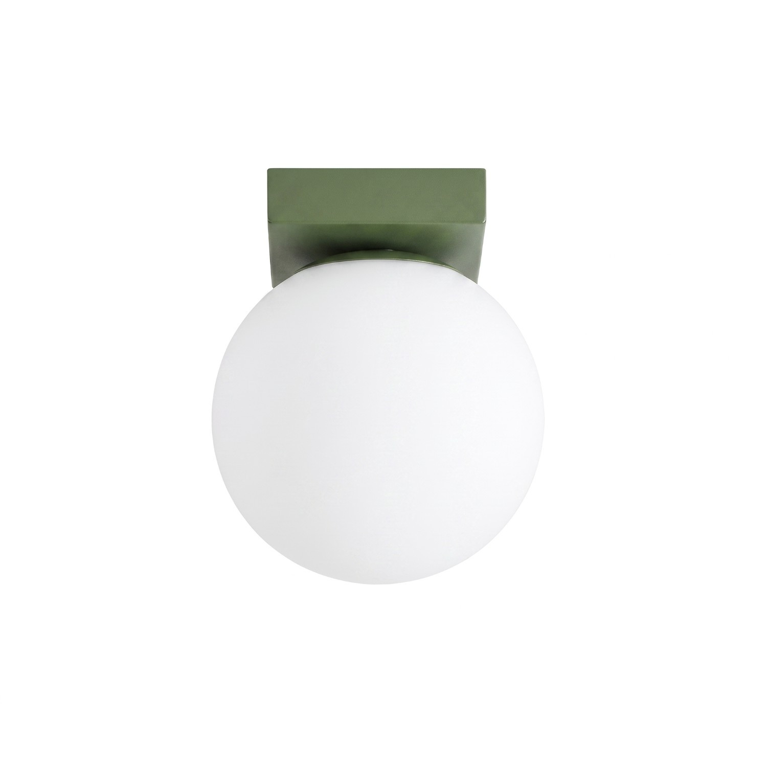 Plafonniers Yoli Acier/verre Vert Olive 1xg9 12cm Sollux