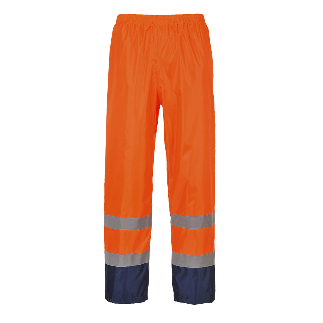 Pantalon De Pluie Haute Visibilité Portwest Bicolore Orange / Marine S