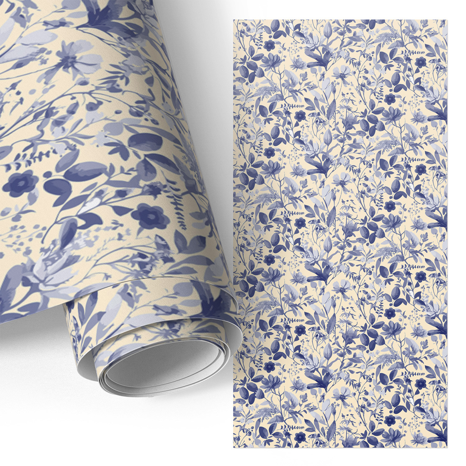 Film Adhesif Autocollant - Design Moderne - Imperméable - Pour Cuisine - Pour Plans De Travail Motif Floral 50x100 Cm