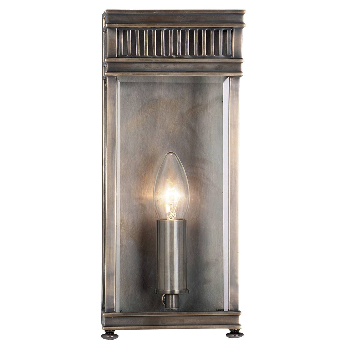 Holborn - Demi-lanterne Murale Extérieure À 1 Lumière, Bronze Foncé Ip44, E14 - Elstead